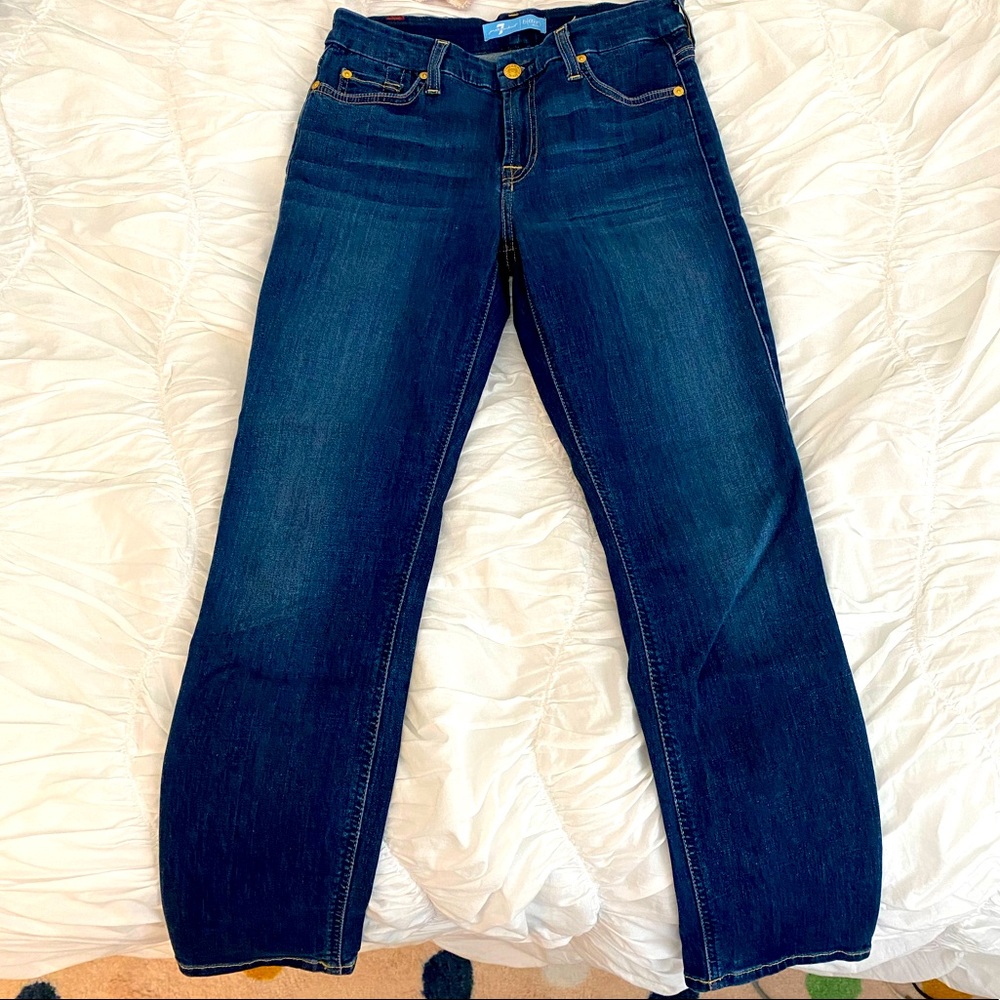 7 For All Mankind Kimmie Crop Denim - Size 26